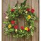 CWI Gifts Flower Twig Wreath Rings - 20 inch - Wreath Decor for Front Door and Candle Decorating - Hibiscus